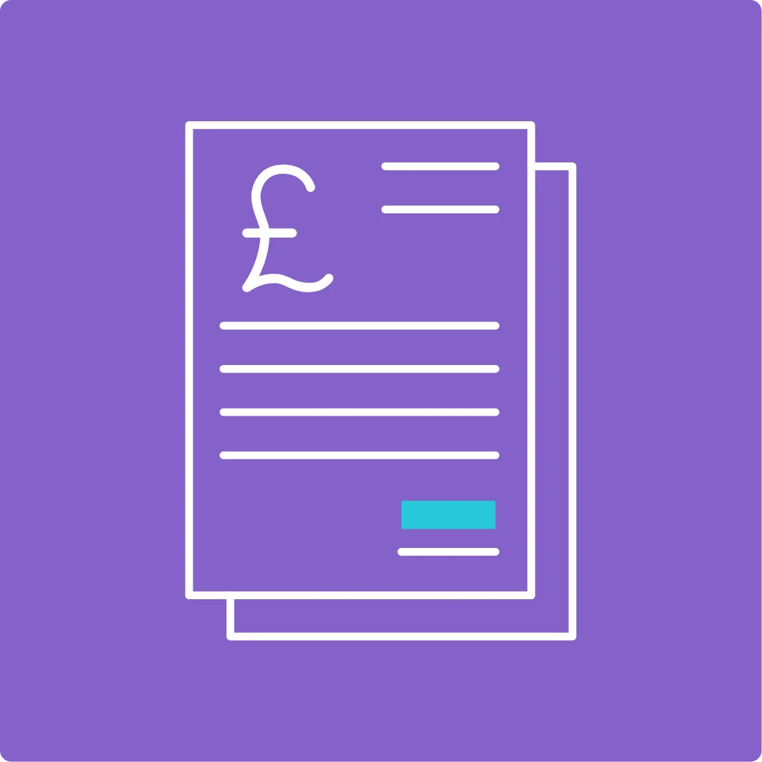 Fuel invoice icon