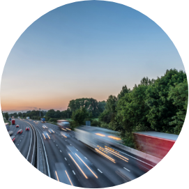 Traffic on a motorway